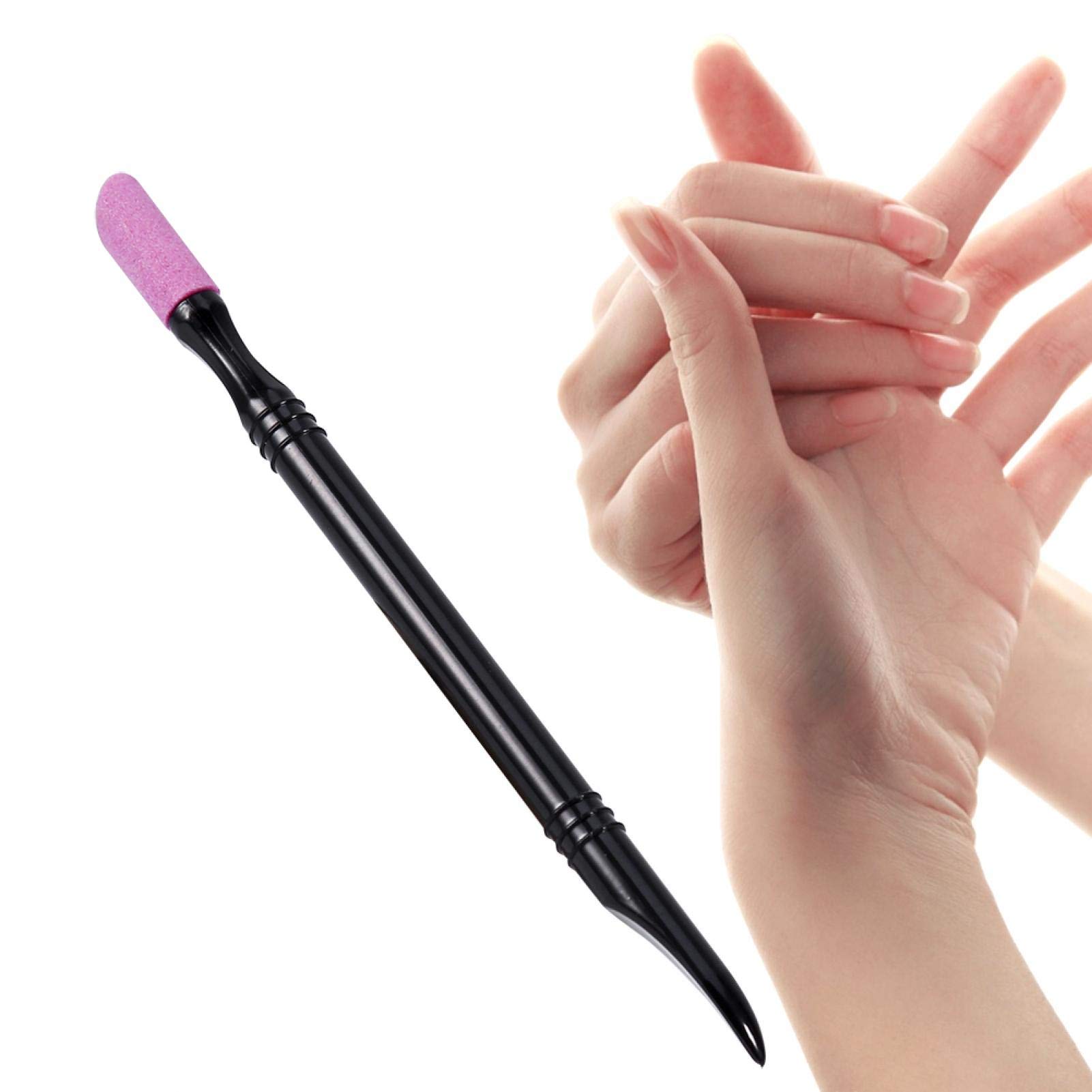 Washable & Durable Nail Stick Pen - Cuticle Pusher & Nail File Tool for Home & Salon Use | Perfect for Manicures, Pedicures & Nail Care