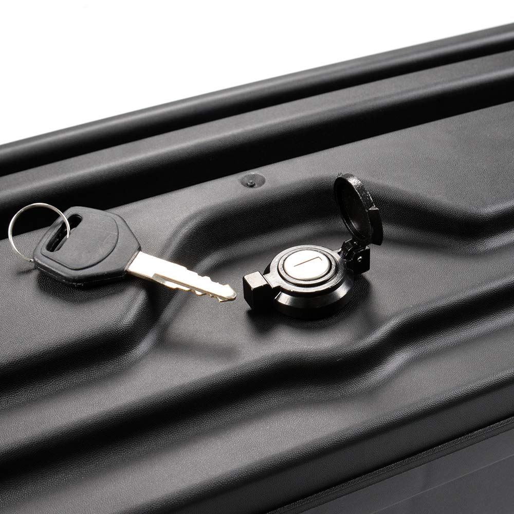 Lockable Passenger Side Truck Storage Box for Chevrolet Silverado & GMC Sierra 1500/2500/3500 HD (2007-2018) - Black Wheel Well Tool Box | Right Rear Installation | Perfect for Road Trips, Camping & Work Site Organization