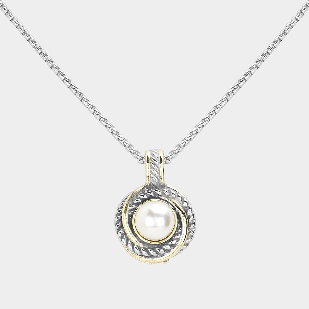 14K Gold Plated Pearl Pendant Necklace for Women - Elegant Jewelry Gift for Her, Birthday, Anniversary & Special Occasions