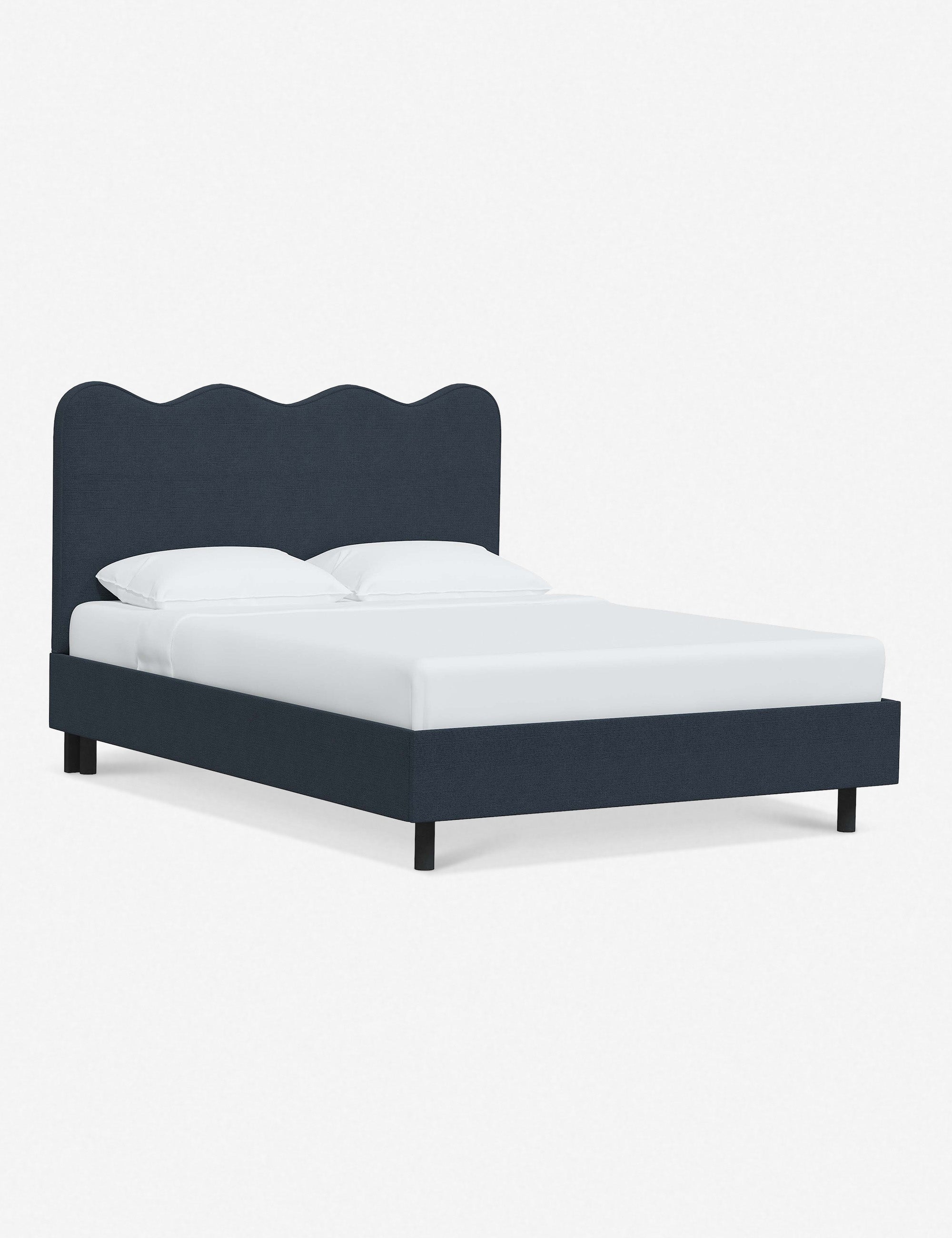 Modern Clementine Platform Bed Frame - Queen Size, Wooden Slat Support, Sturdy & Minimalist Design - Perfect for Bedrooms, Guest Rooms & Small Spaces