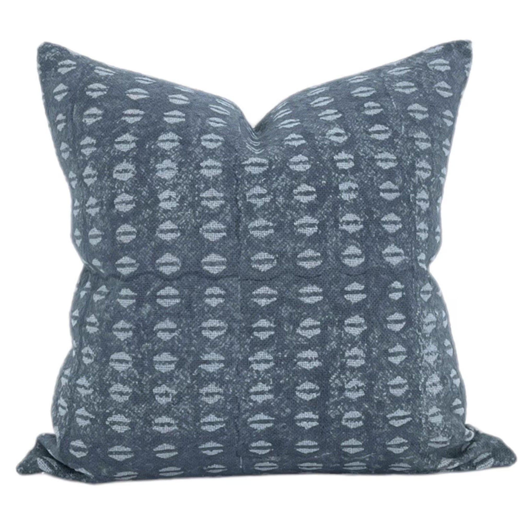 Vilasa Designer Indigo Blue Pillow Cover 99359 - Premium Cotton Decorative Pillowcase for Living Room, Bedroom & Sofa