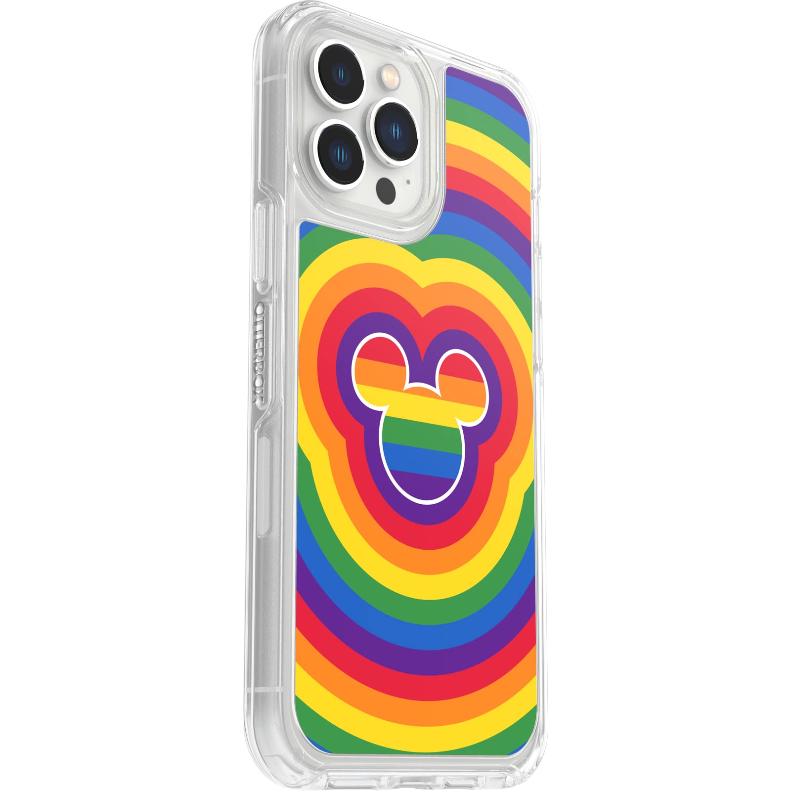 OtterBox SYMMETRY SERIES Clear Protective Case for iPhone 13 Pro Max & iPhone 12 Pro Max - Disney Pride Edition | Slim Fit, Shockproof Cover | Perfect for Everyday Use, Travel & Outdoor Activities
