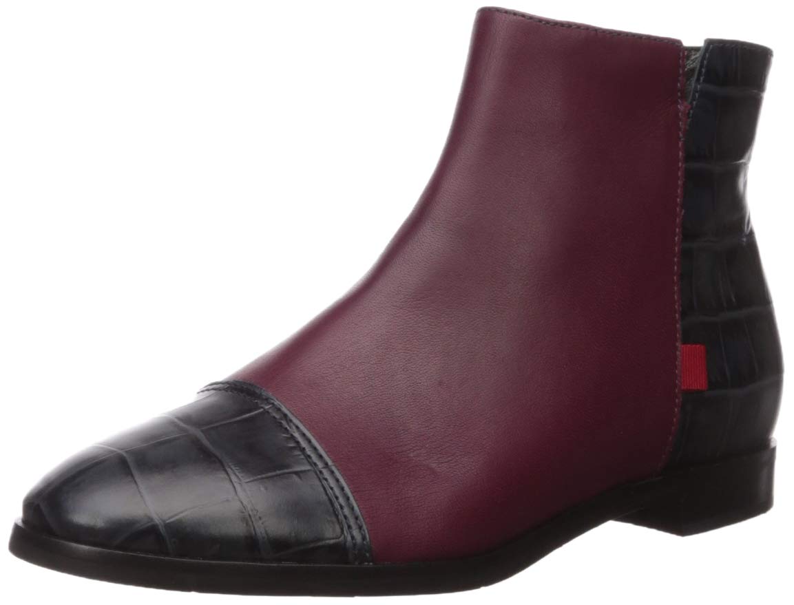 Marc Joseph New York Women's Genuine Leather Ankle Boots - Made in Brazil, Stylish Zip-Up Design for Casual & Office Wear | Perfect for Fall & Winter Outfits
