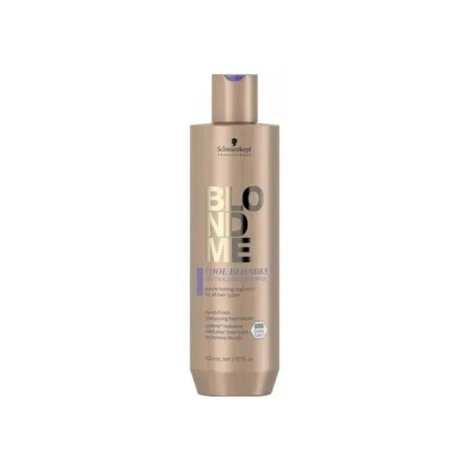 BLONDME Cool Blondes Neutralizing Shampoo 300ml - Purple Toning Shampoo for Blonde Hair, Neutralizes Brassiness & Yellow Tones - Perfect for Color-Treated, Bleached or Highlighted Hair at Home or Salon