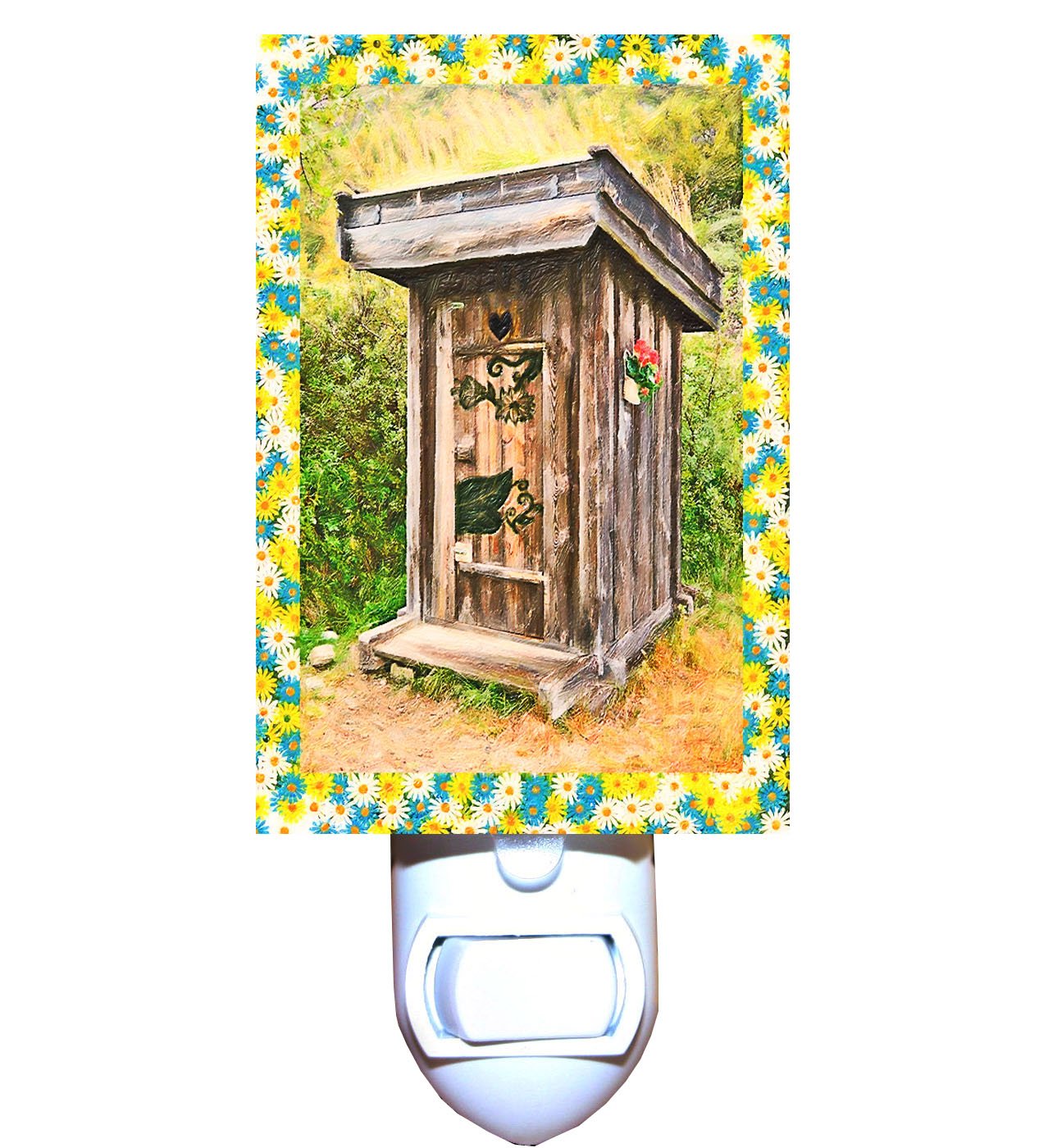 Solar Powered Summer Outhouse Decorative Night Light - Waterproof Outdoor Garden Decor for Patio, Yard & Camping