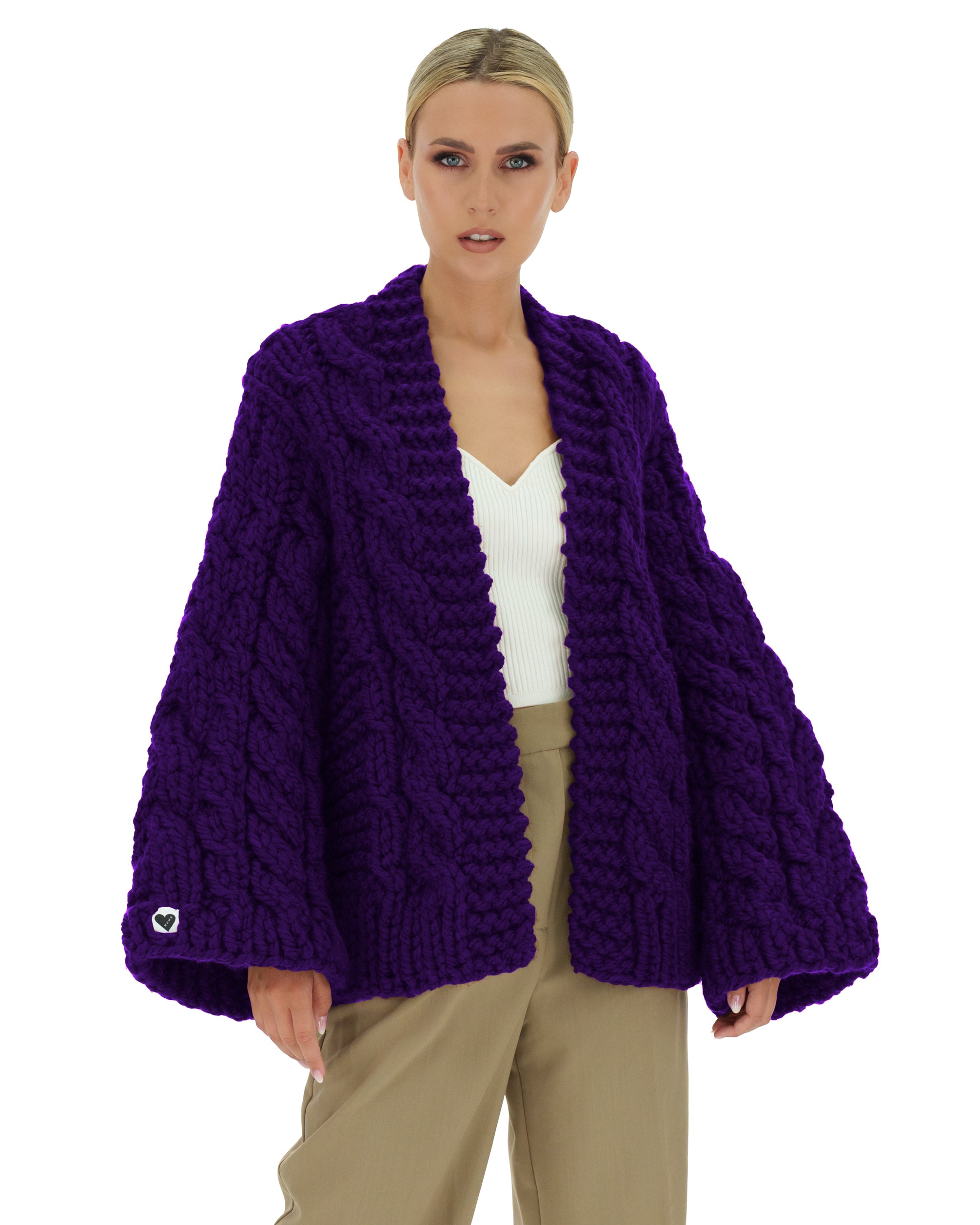 Cozy Cable Knit Cardigan Sweater for Women - Soft Chunky Knit Open Front Long Sleeve Wrap - Perfect for Fall, Winter & Layering Outfits