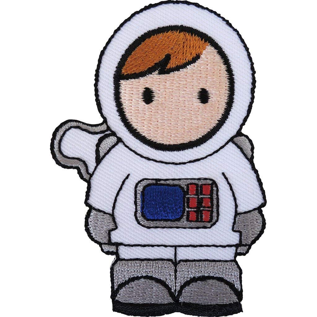 NASA Astronaut Iron On Badge & Sew On Embroidered Spaceman Patch for Jackets, Backpacks, Hats - Perfect for Cosplay, Space Enthusiasts & DIY Clothing Customization