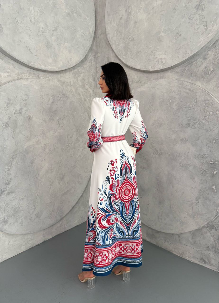 Elegant Lara Long Sleeve Floral Maxi Dress for Women - Perfect for Weddings, Parties & Summer Vacations