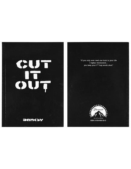 BANKSY CUT IT OUT Wall Art Stencil - Urban Street Graffiti Decor for Home & Office - Perfect for Modern Art Lovers & Urban Style Enthusiasts