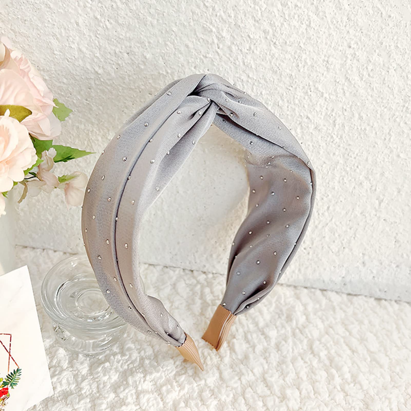Elegant Rhinestone Knot Hair Hoop Headband for Women - Decorative Hair Clip & Hair Band Accessory - Perfect for Weddings, Parties & Everyday Wear