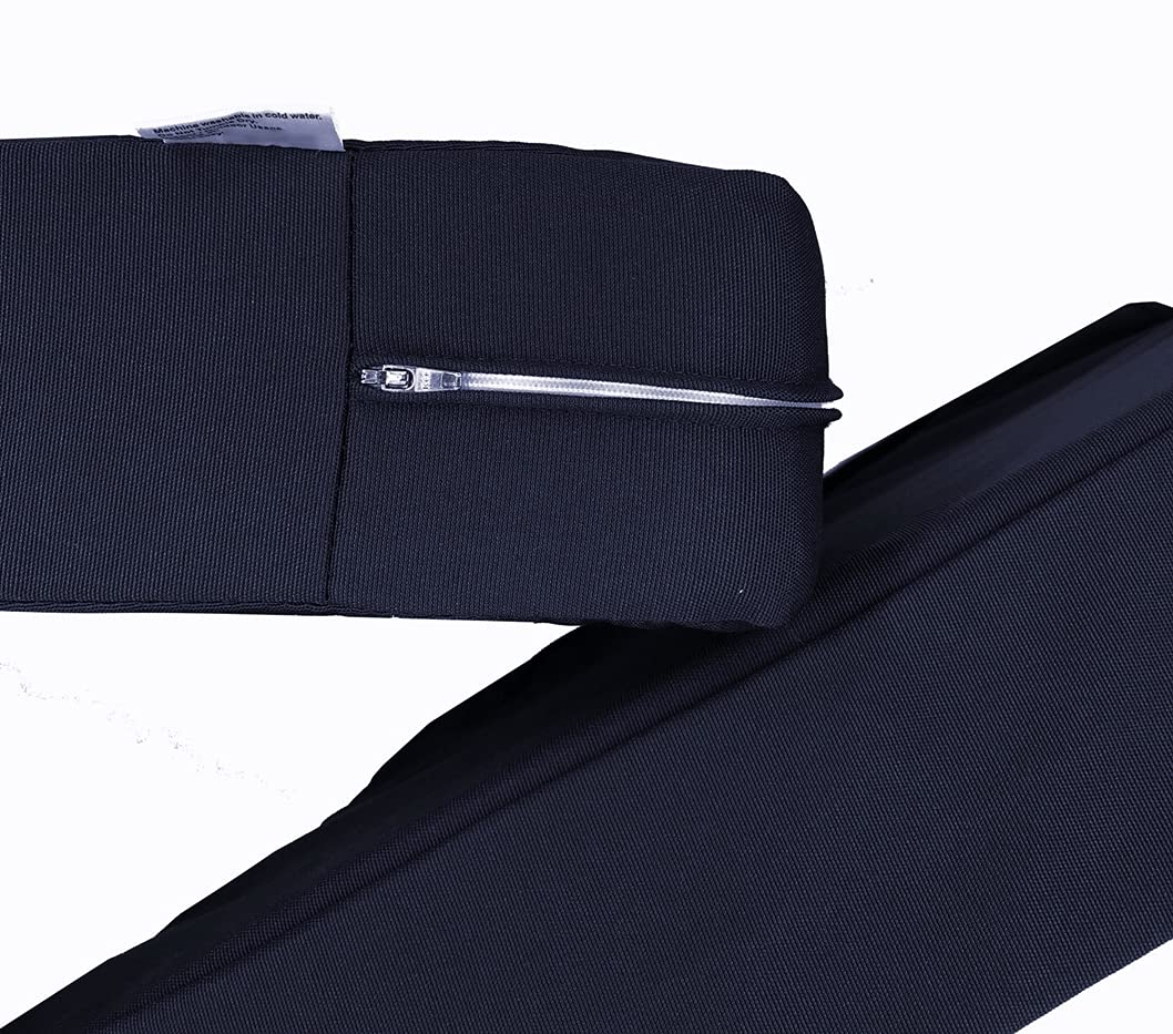 Premium Waterproof Outdoor Chair Cushion Covers - Dark Navy Blue (24x22x4 Inches, Set of 3) - All-Weather Patio Furniture Cushion Protectors for Deck, Poolside & Garden Lounge Chairs