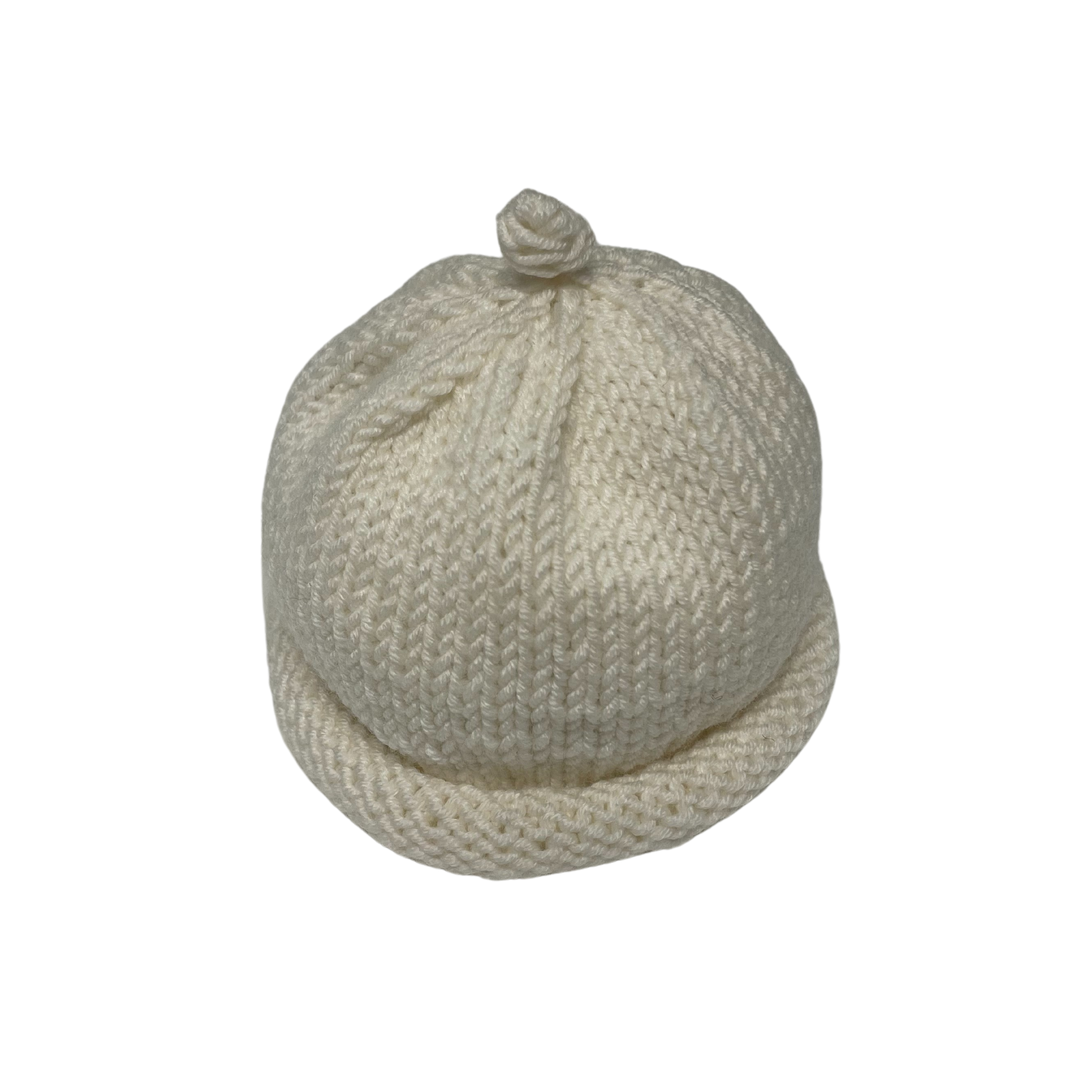 Patricia Oliphant Hand Knit Baby Hat - Soft Wool Newborn Beanie for Boys & Girls - Perfect for Photography, Winter Outfits & Gift Giving