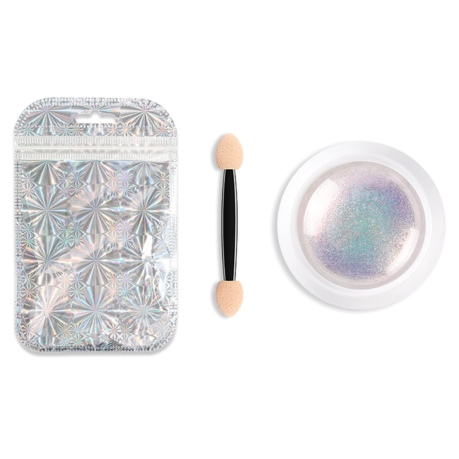 Pearlescent Rose Nail Glitter Powder - Shimmery Mirror Finish for Nails, Jewelry & Shell Crafts - DIY Manicure & Art Projects