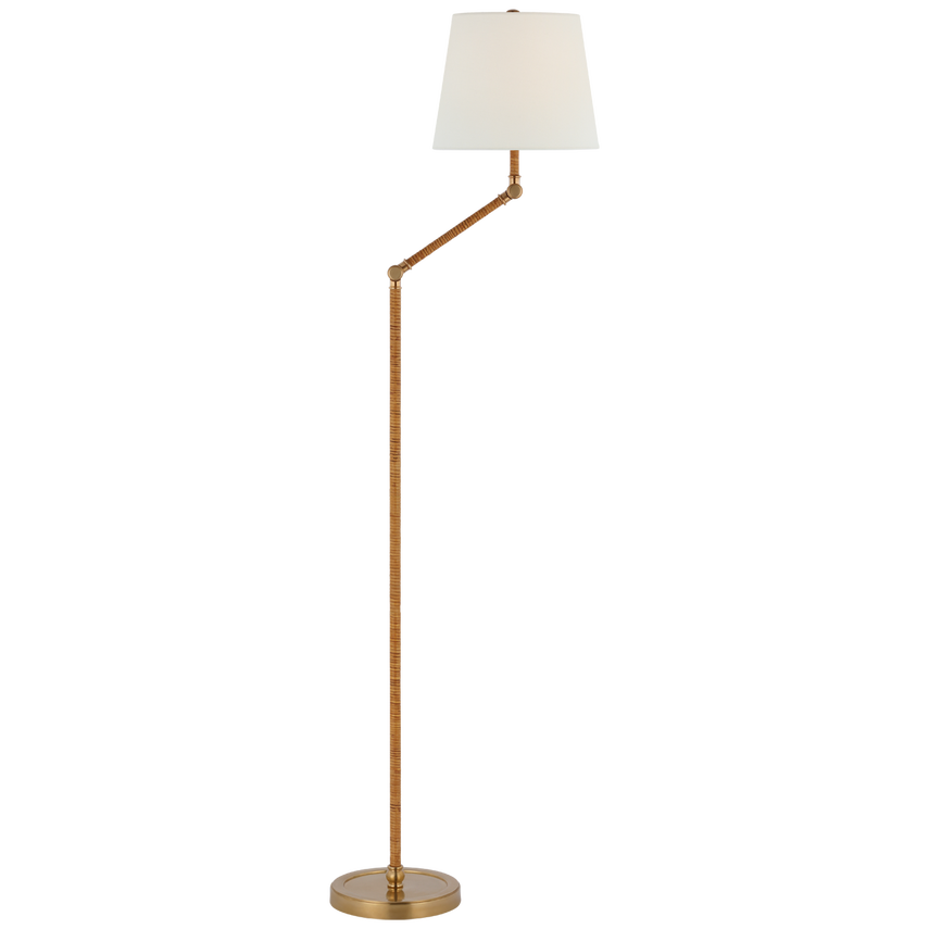 Modern Basden Bridge Arm Floor Lamp - Adjustable Reading Light for Living Room, Bedroom & Office - Tall Standing Lamp with Flexible Gooseneck Design for Cozy Ambience