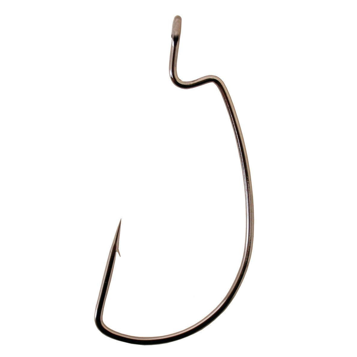 Gamakatsu Deep Throat Wide Gap Fishing Hooks - Strong Sharp Saltwater Hooks for Bass, Trout, and Catfish Fishing | Perfect for Freshwater and Saltwater Angling