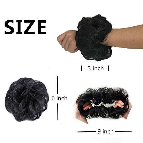 Premium Synthetic Fiber Hair Bun Donut - Seamless Hairpiece for Updos & Formal Hairstyles - Perfect for Weddings, Prom & Everyday Elegance