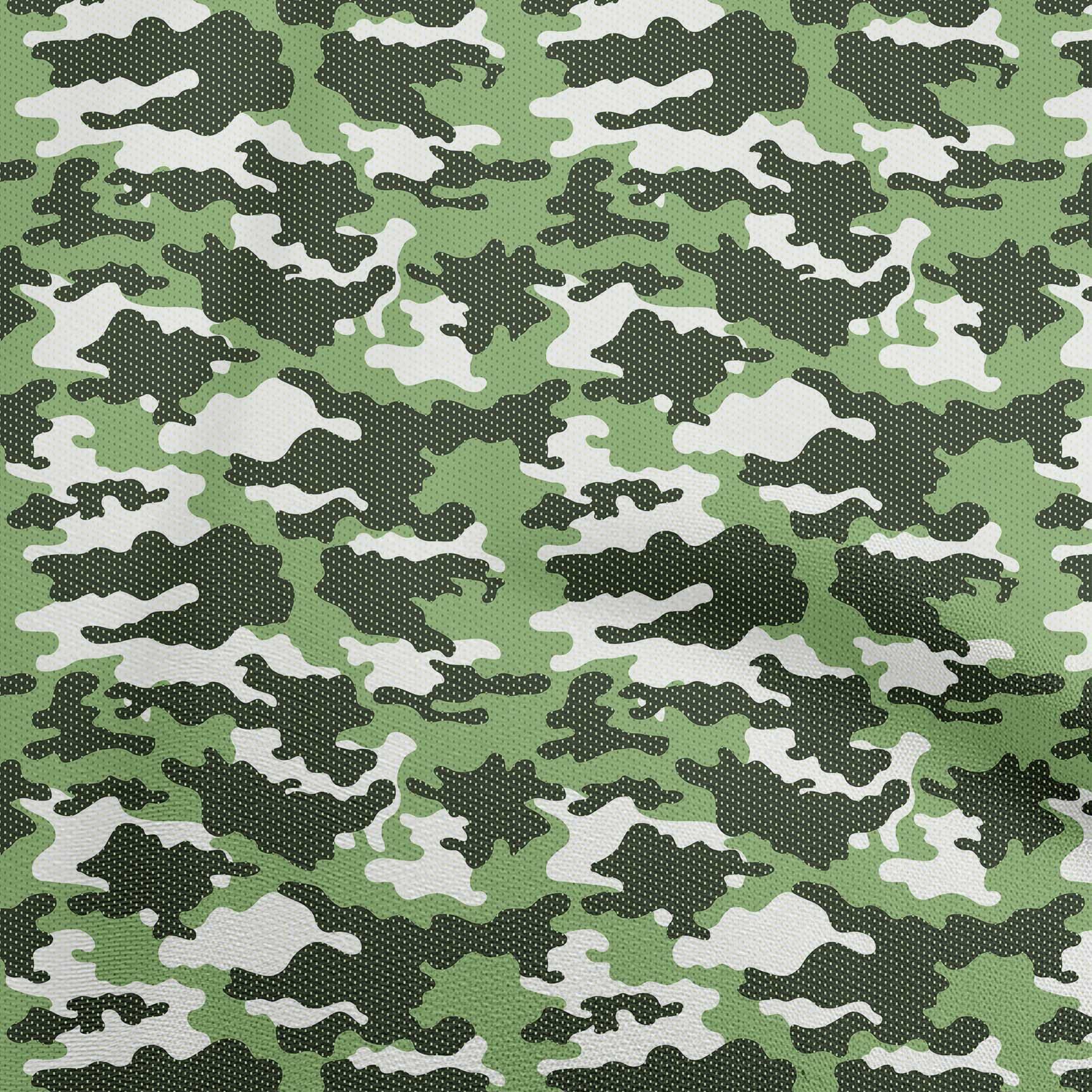 Premium Rayon Green Camouflage Fabric by The Yard - 56 Inch Wide for DIY Clothing, Sewing Projects & Home Decor - Soft, Durable & Easy to Sew