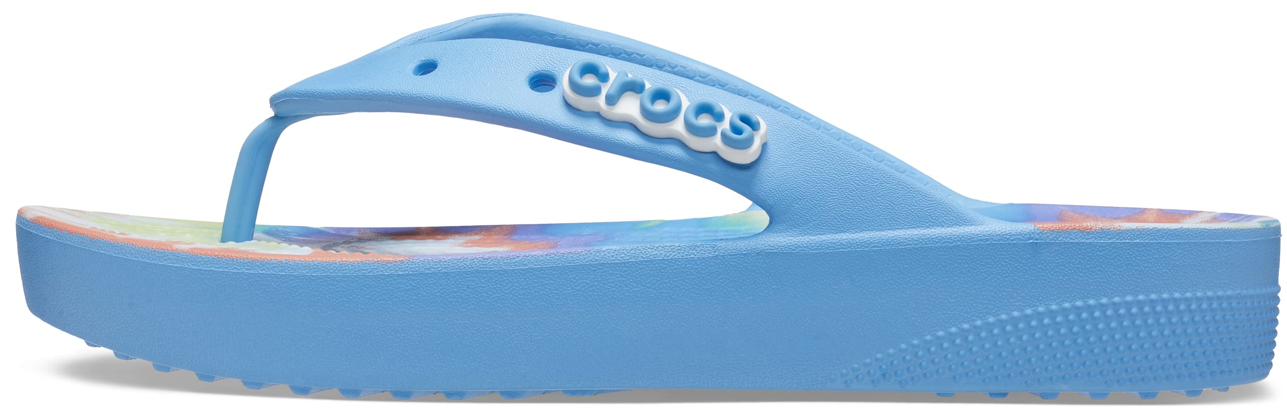 Crocs Women's Classic Flip Flops - Comfortable Platform Wedge Sandals for Beach, Pool & Summer Outfits | Slip-Resistant Water Shoes