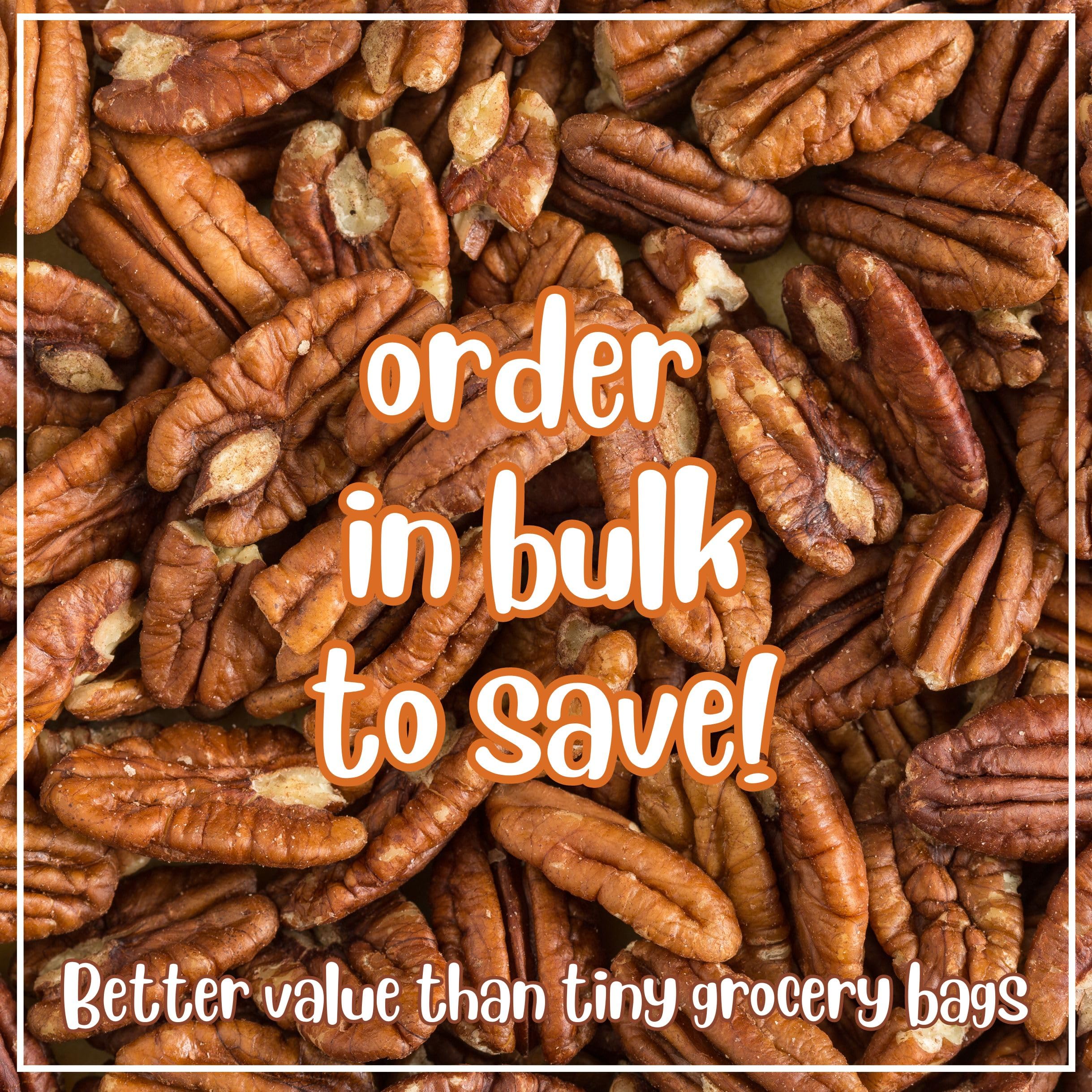 Raw Pecans Halves by It's Delish - 10 Lbs Bulk Bag | Unsalted Pecan Nuts for Snacking & Baking | Fresh, Crunchy, Keto, Vegan, Kosher Certified | Perfect for Trail Mix, Salads, Pies & Healthy Snacks