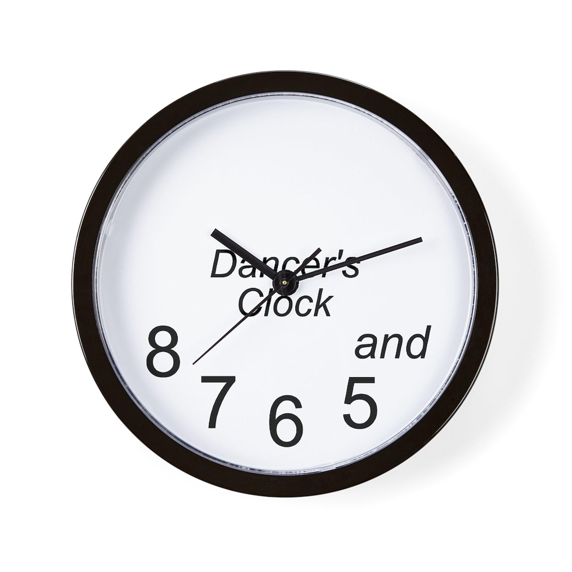 Dancer's 10-Inch Wall Clock - Decorative Wall Clock for Living Room, Kitchen, Office & Bedroom | Perfect Gift for Dance Lovers & Home Decor