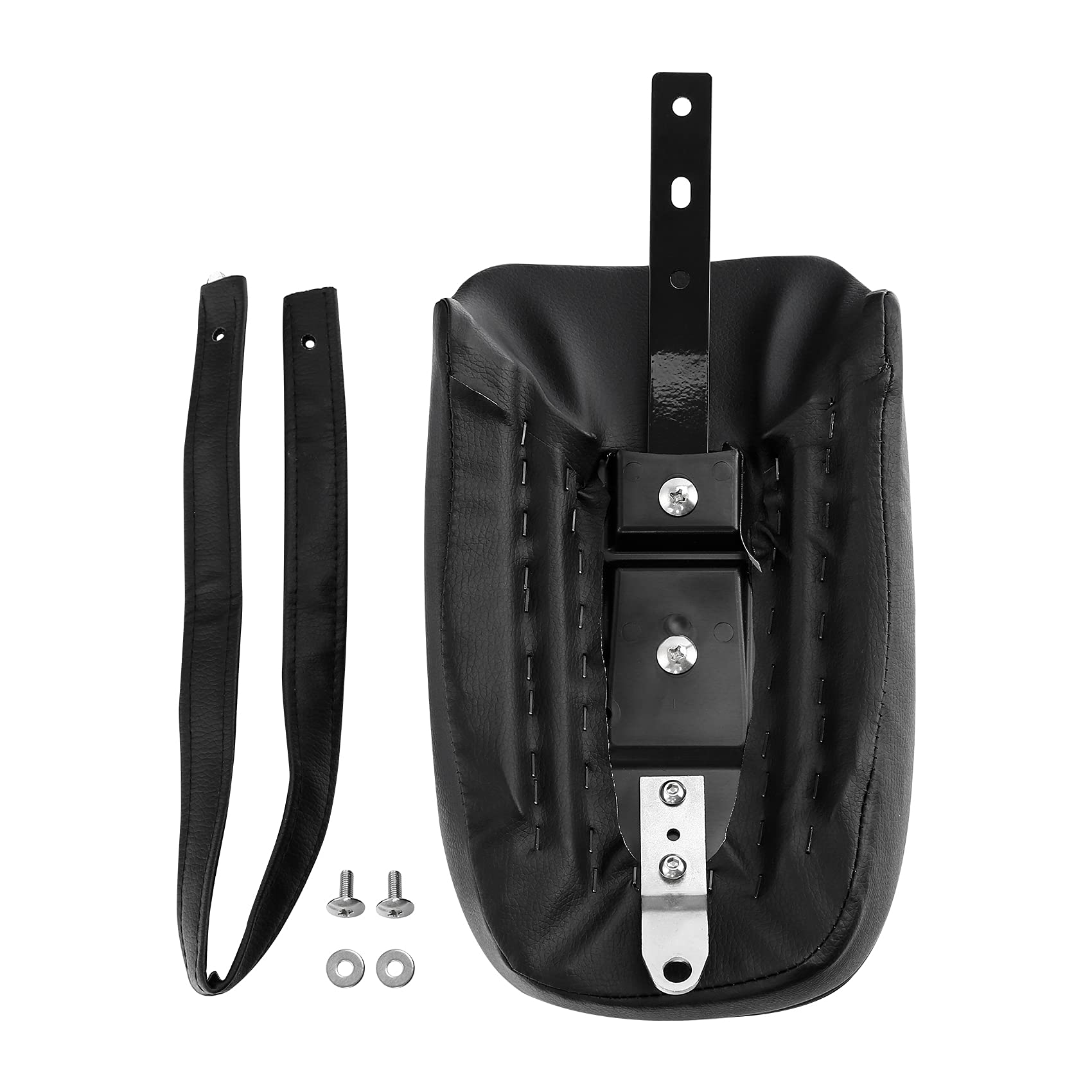 TCT-MOTORPARTS Rear Passenger Seat Pillion Pad for Harley Sportster Iron 883 XL883N (2016-2022) & Iron 1200 XL1200NS (2018-2022) - Black Comfort Cushion for Two-Up Riding, Long Distance Cruising and Weekend Getaways
