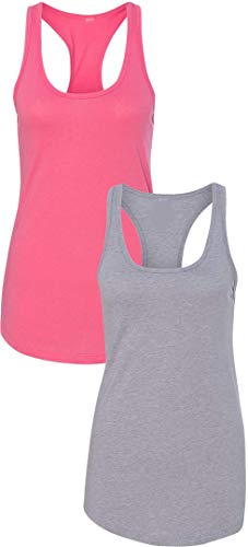 (1) Hot Pink + (1) Heather Grey