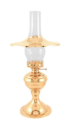Vermont Lanterns Brass Equinox Hurricane Oil Lamp - 19