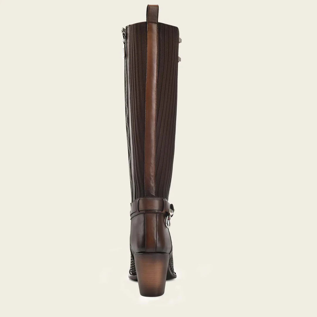 **Cuadra Brown Western Cowgirl Leather Boots for Women – Stylish & Comfortable Riding Boots for Country, Rodeo & Everyday Wear**