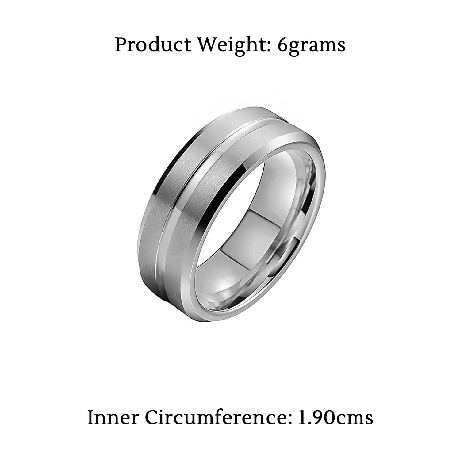 Stainless Steel Yellow Chime Rings for Men & Boys - Durable Band Style Jewelry Accessories | Perfect Birthday & Anniversary Gift for Husband, Boyfriend, Son | Great for Casual Wear, Special Occasions & Everyday Fashion