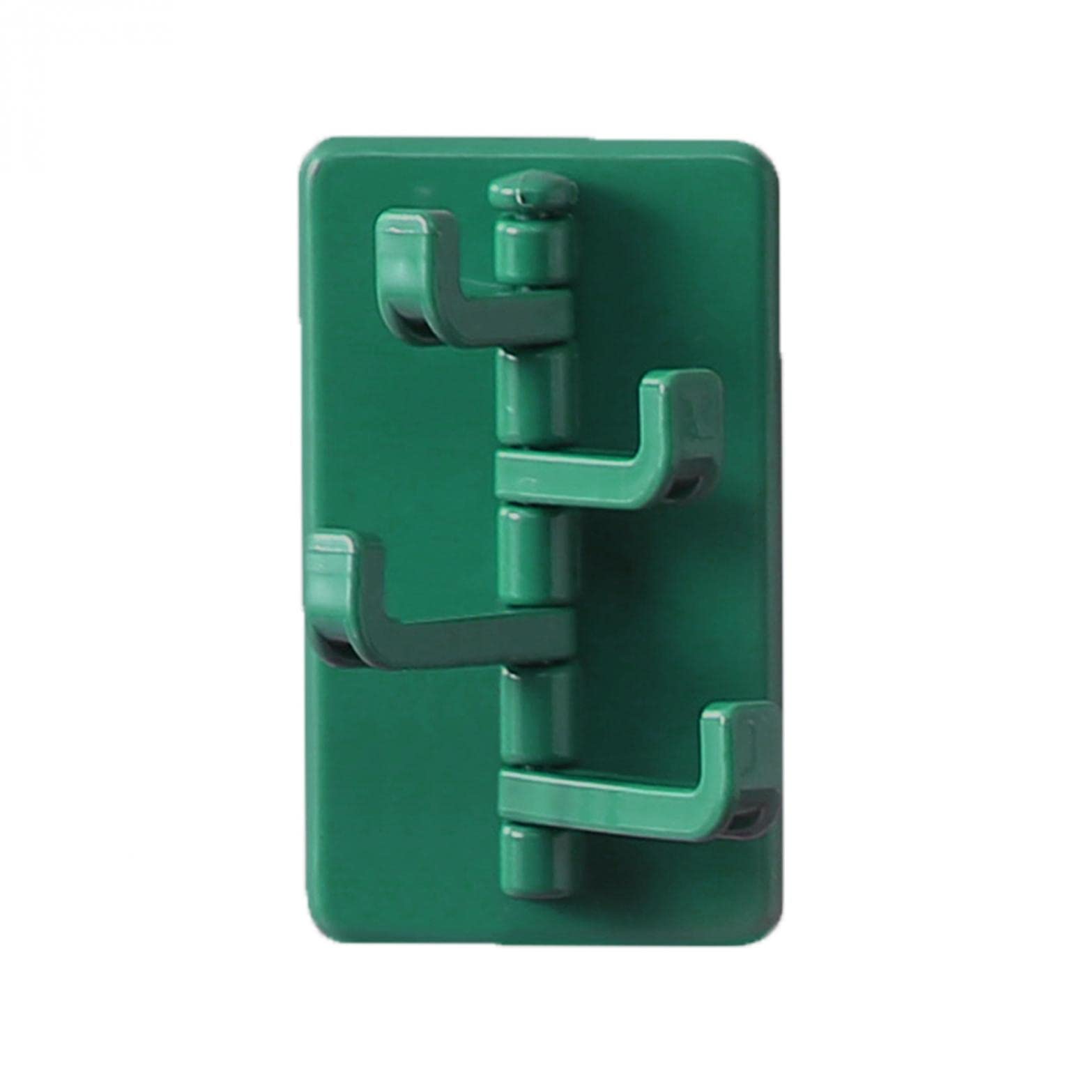 Multifunctional Wall Hook Rack - 4 Swivel Hooks, Strong Adhesive, No Drill Needed for Home Organization | Perfect for Hanging Keys, Towels, Coats & Kitchen Utensils