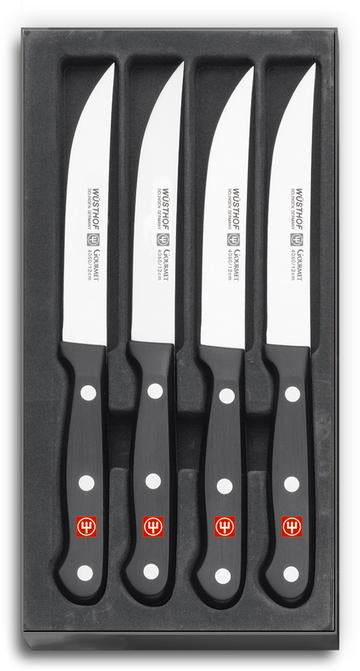 Premium 4-Piece Steak Knife Set - Razor Sharp German Stainless Steel Blades - Perfect for Grilling, BBQ, and Fine Dining at Home