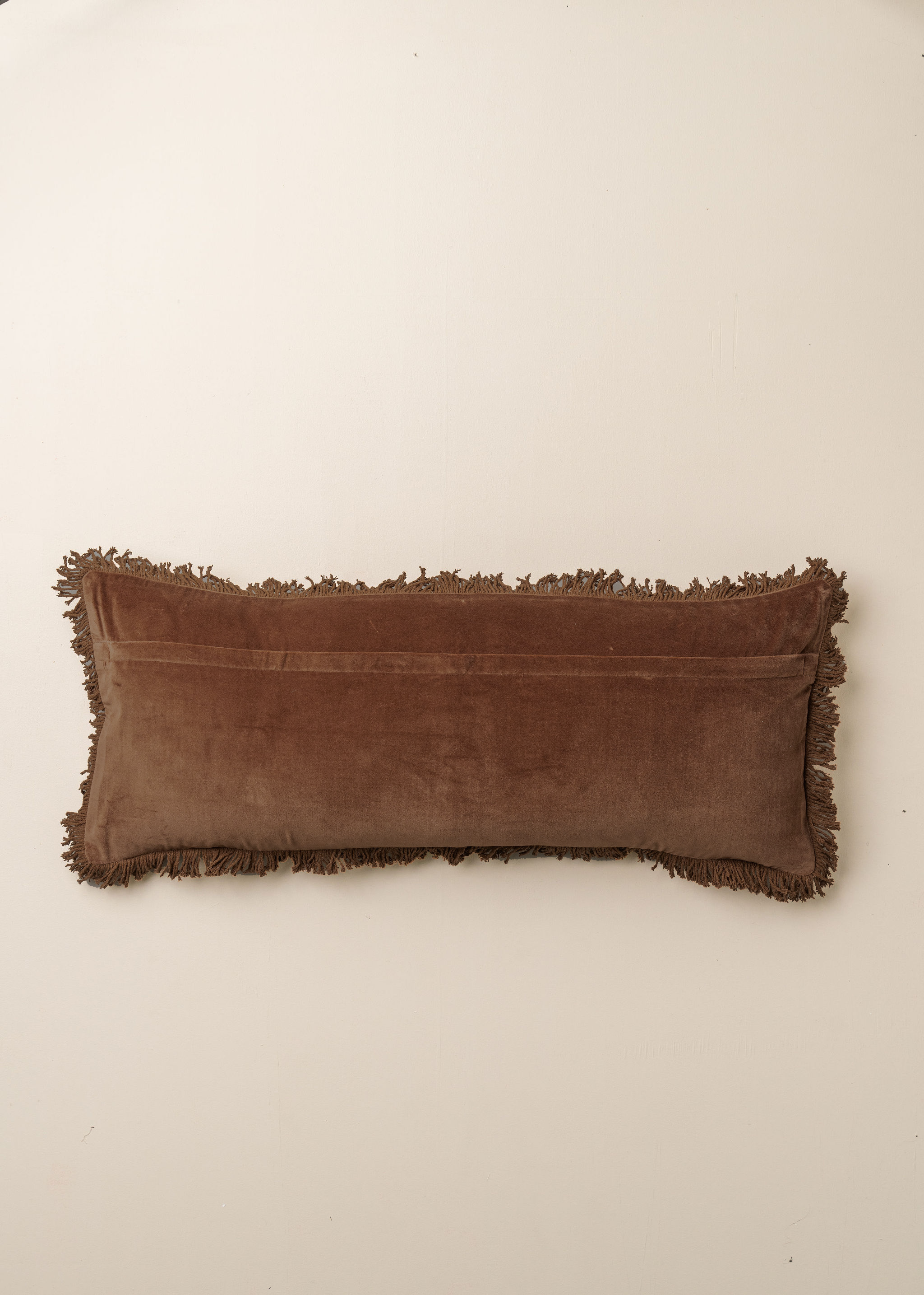 Luxury Velvet Bolster Pillow - Chocolate Brown for Sofa, Bed & Home Decor | Comfortable Support for Reading, Lounging & Relaxation
