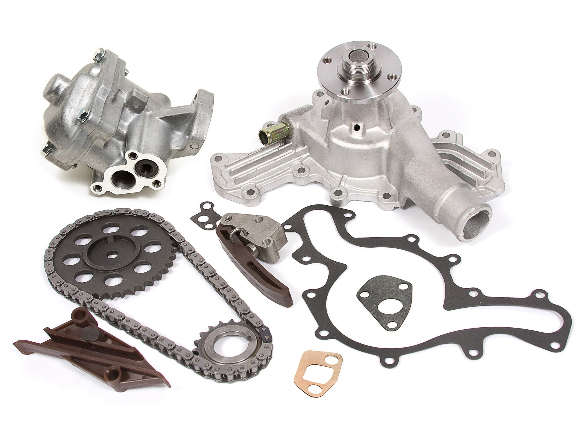 Ford Explorer Ranger Aerostar Mazda B4000 4.0L OHV 12V Timing Chain Kit with Water Pump & Oil Pump - Compatible with 1995-2000 Models - High Performance Engine Repair Parts for Off-Road & Daily Driving