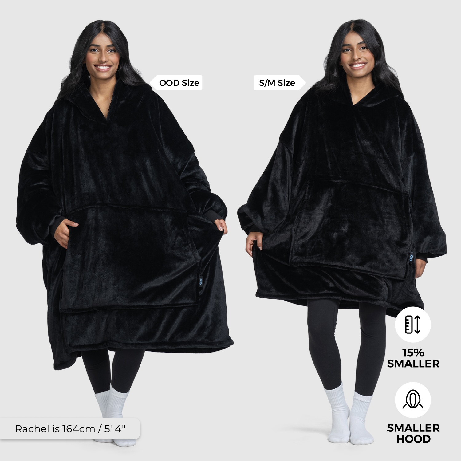 Original Grey Oodie - Cozy Oversized Hoodie Blanket for Women & Men - Perfect for Lounging, Netflix Nights & Cold Weather Comfort
