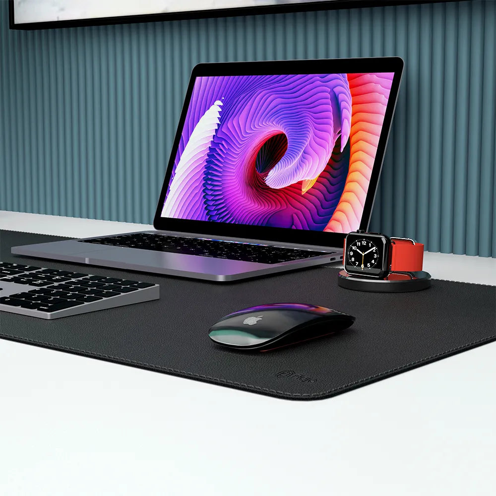Premium Genuine Leather Desk Pad - Non-Slip Writing Surface for Office & Home Use | Perfect for Laptops, Keyboards & Mouse | Enhances Productivity & Protects Desks