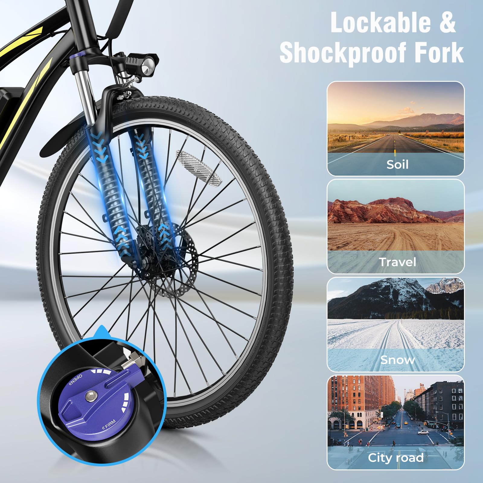 Jasion 750W Electric Bike for Adults - 27.5