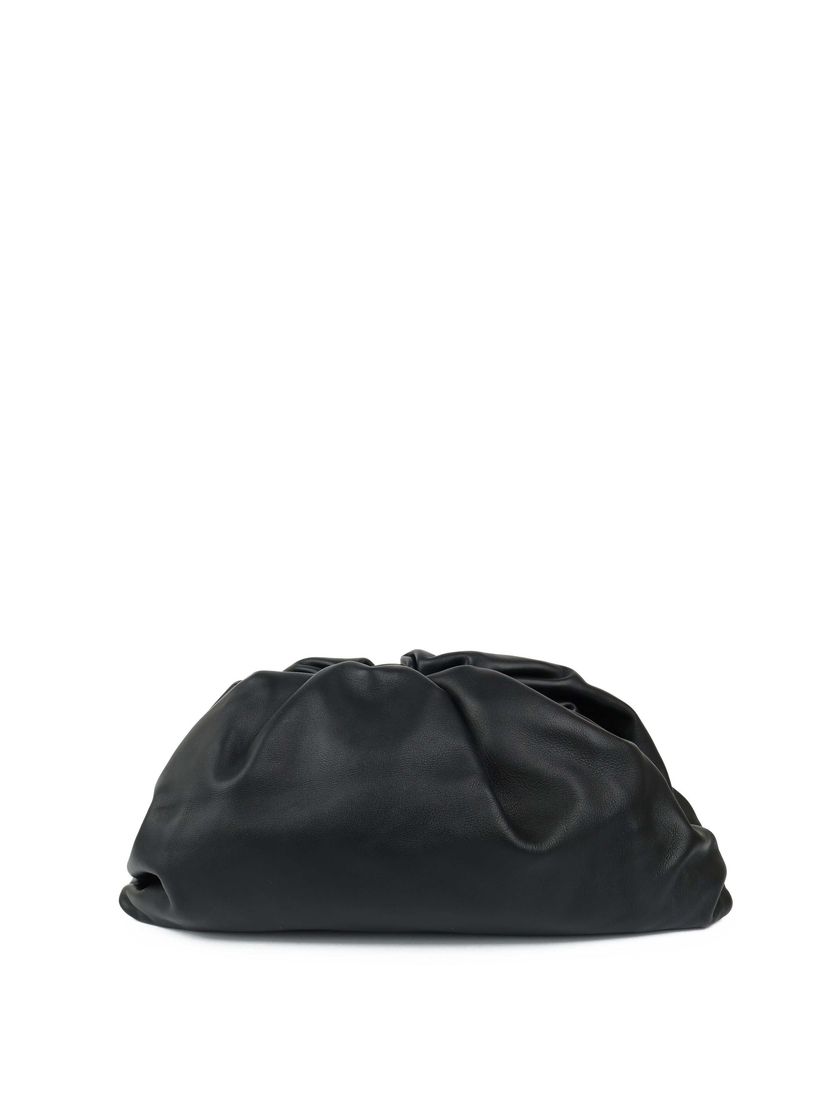 Bottega Veneta Large Black The Pouch Bag - Luxury Leather Shoulder Handbag for Women, Perfect for Evening Parties, Date Nights & Special Occasions