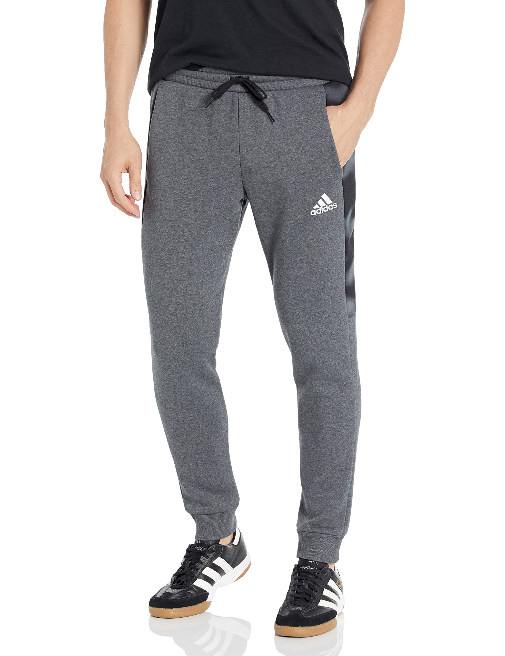 Adidas Men's Essentials Camouflage Printed French Terry Sweatpants - Comfortable Athletic Joggers for Gym, Lounge & Casual Wear