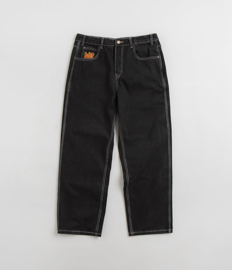 Butter Goods Tour Jeans - Flat Black Denim Pants for Men | Casual Streetwear & Travel Outfits