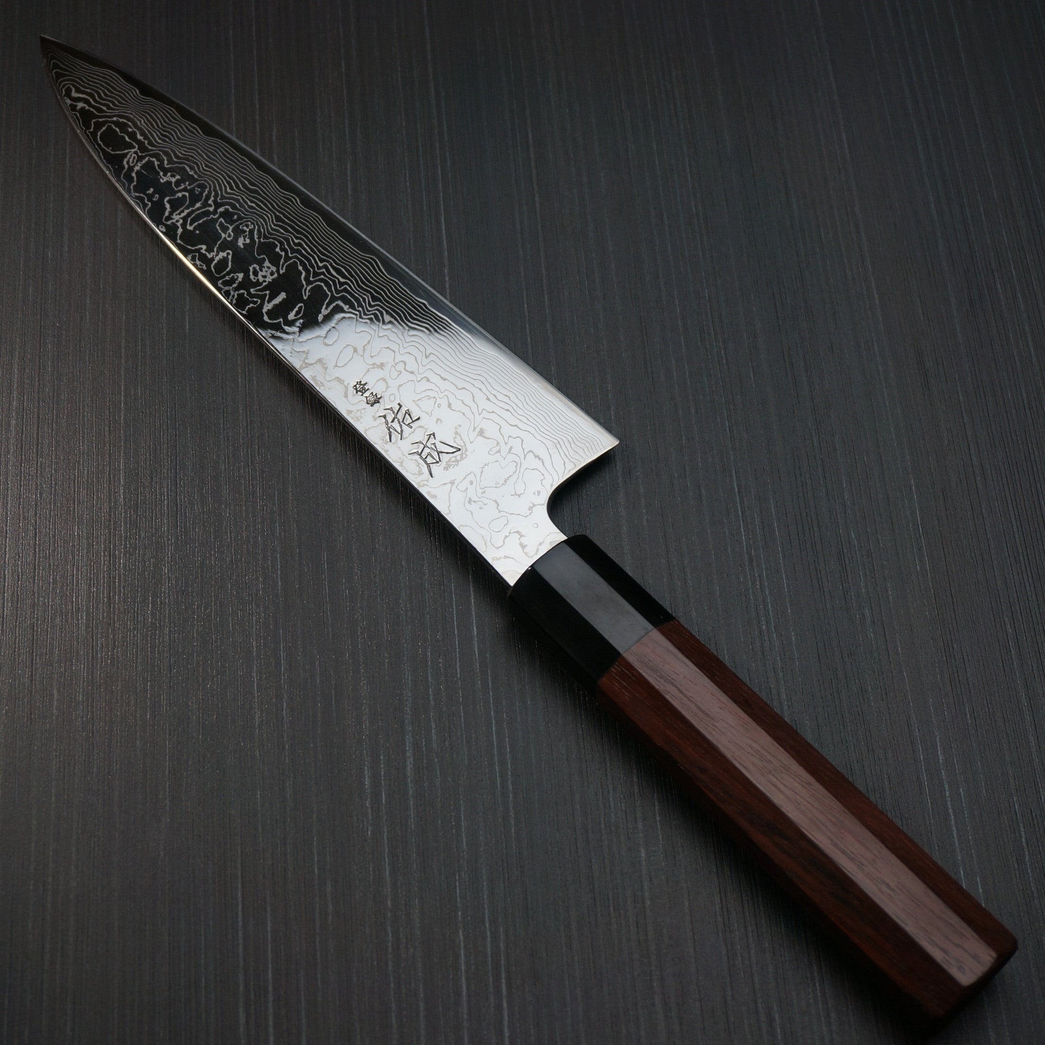 Premium SUKENARI Damascus Super Gold 2 Wa Gyuto Chef Knife 210mm - Japanese High Carbon Steel Blade with Water Buffalo Horn Handle - Perfect for Sushi, Meat Cutting & Professional Kitchen Use