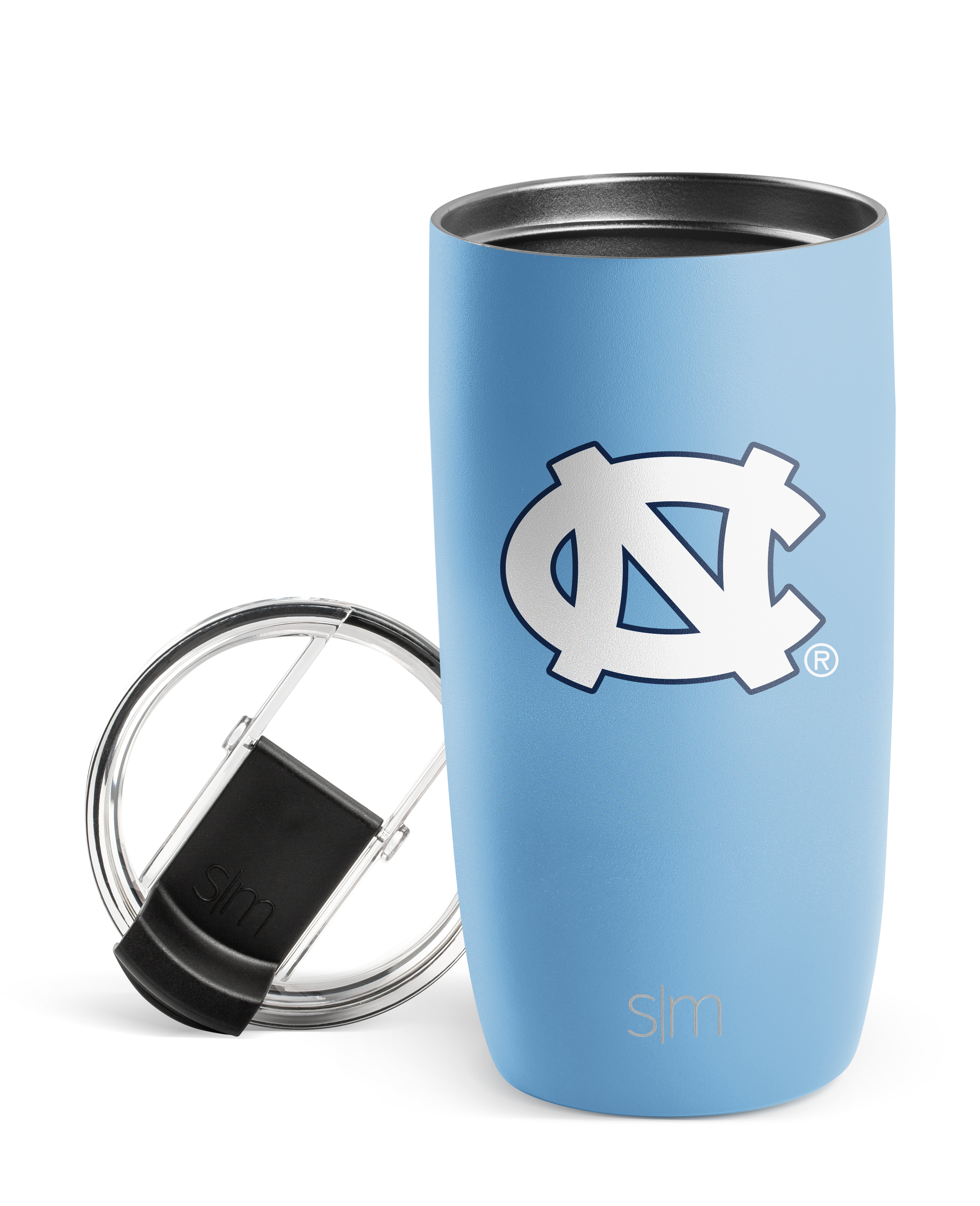 Collegiate Voyager Insulated Tumbler with Clear Flip Lid & Straw - 20oz Stainless Steel Travel Mug for Hot & Cold Drinks - Perfect for School, Work, Gym & Outdoor Activities