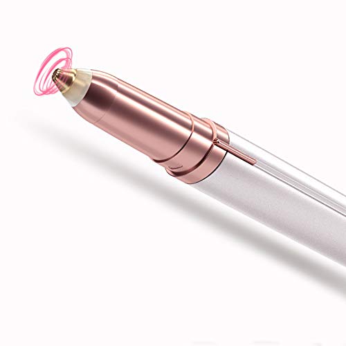 Painless Eyebrow Trimmer for Women - Rechargeable Eyebrow Hair Remover with LED Light, Portable Eyebrow Razor for Precise Shaping & Grooming | Perfect for Travel, Home Use & Salon Professionals