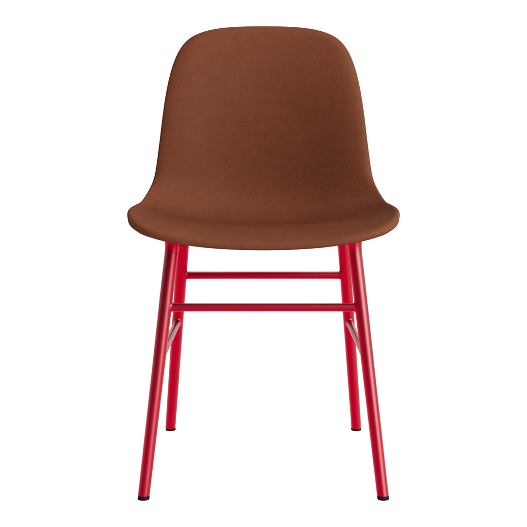Modern Form Chair with Sturdy Metal Legs & Comfortable Upholstery - Perfect for Home Office, Living Room, or Dining Room Decor