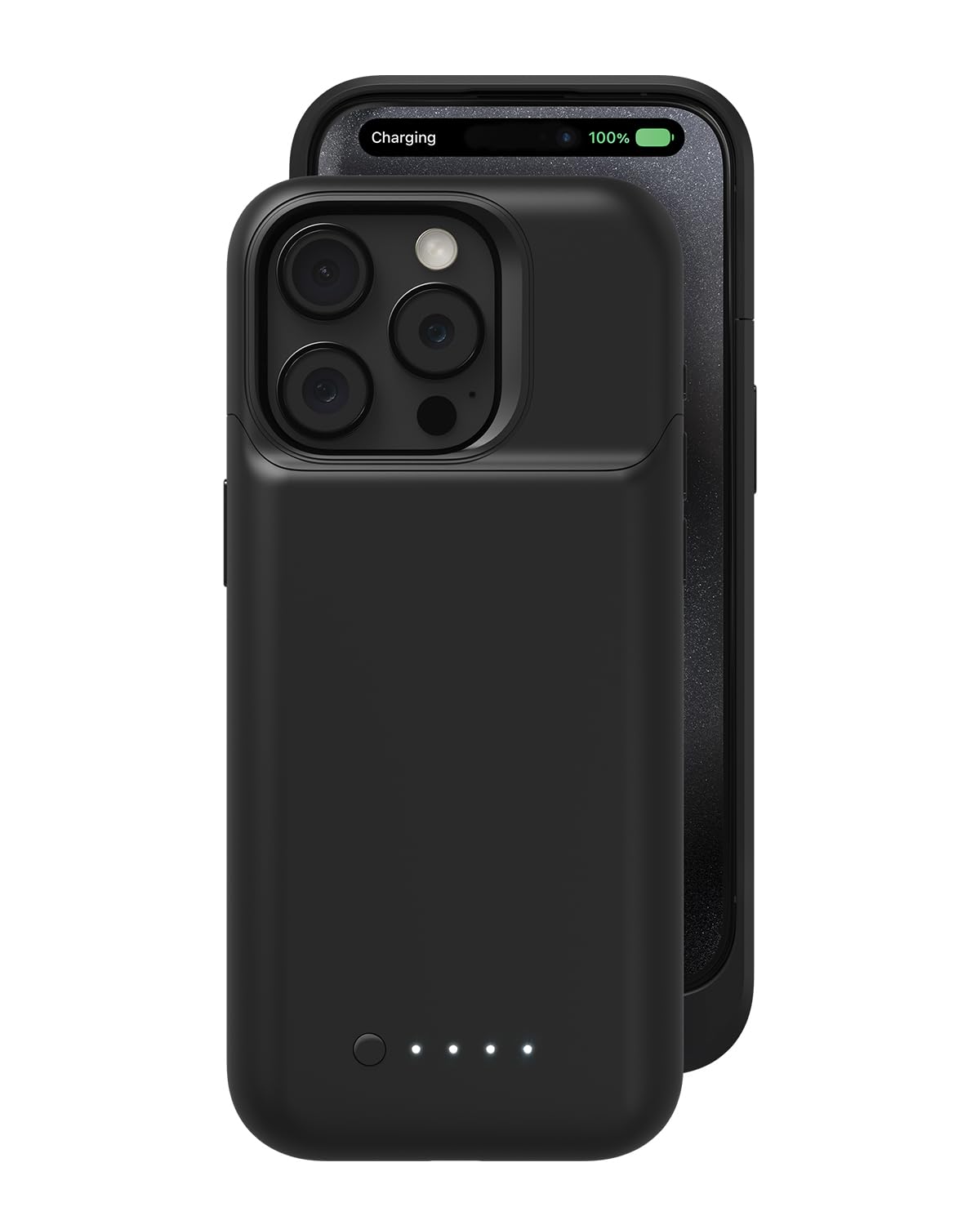 Mophie Juice Pack iPhone 15 Pro Battery Case - 50% Extra Battery Life | 6ft Drop Protection | Eco-Friendly Design (Black) - Perfect for Travel, Outdoor Adventures & Daily Commute