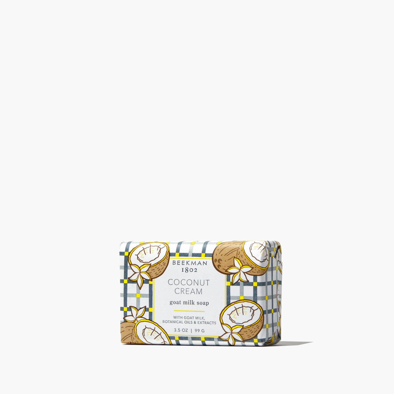 Organic Coconut Cream & Goat Milk Soap - Palm-Sized for Gentle Skin Cleansing - Perfect for Dry, Sensitive Skin & Daily Moisturizing