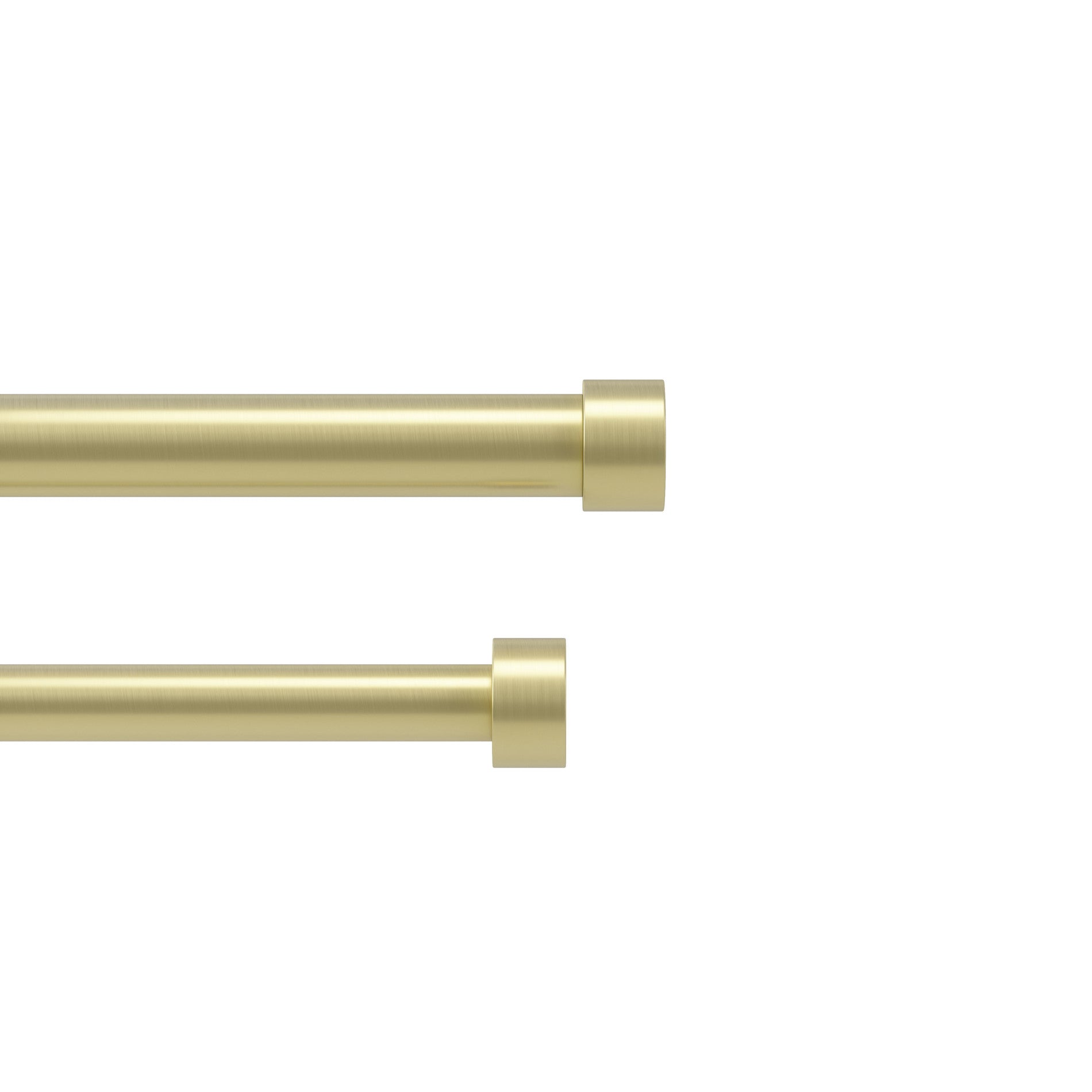 Double Curtain Rod - Adjustable Length, Sturdy Metal for Layered Drapes & Blackout Curtains - Perfect for Living Room, Bedroom & Home Decor