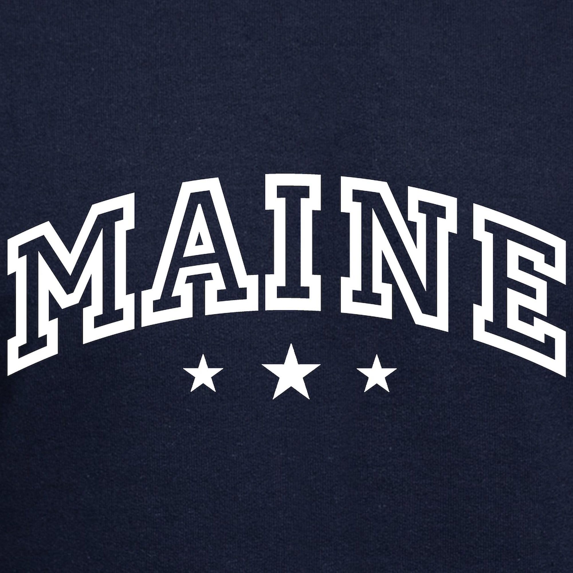 Maine Hoodie for Men - Dark Regular Fit Pullover Hooded Sweatshirt | Warm & Comfortable for Outdoor Activities, Casual Wear & Gifts