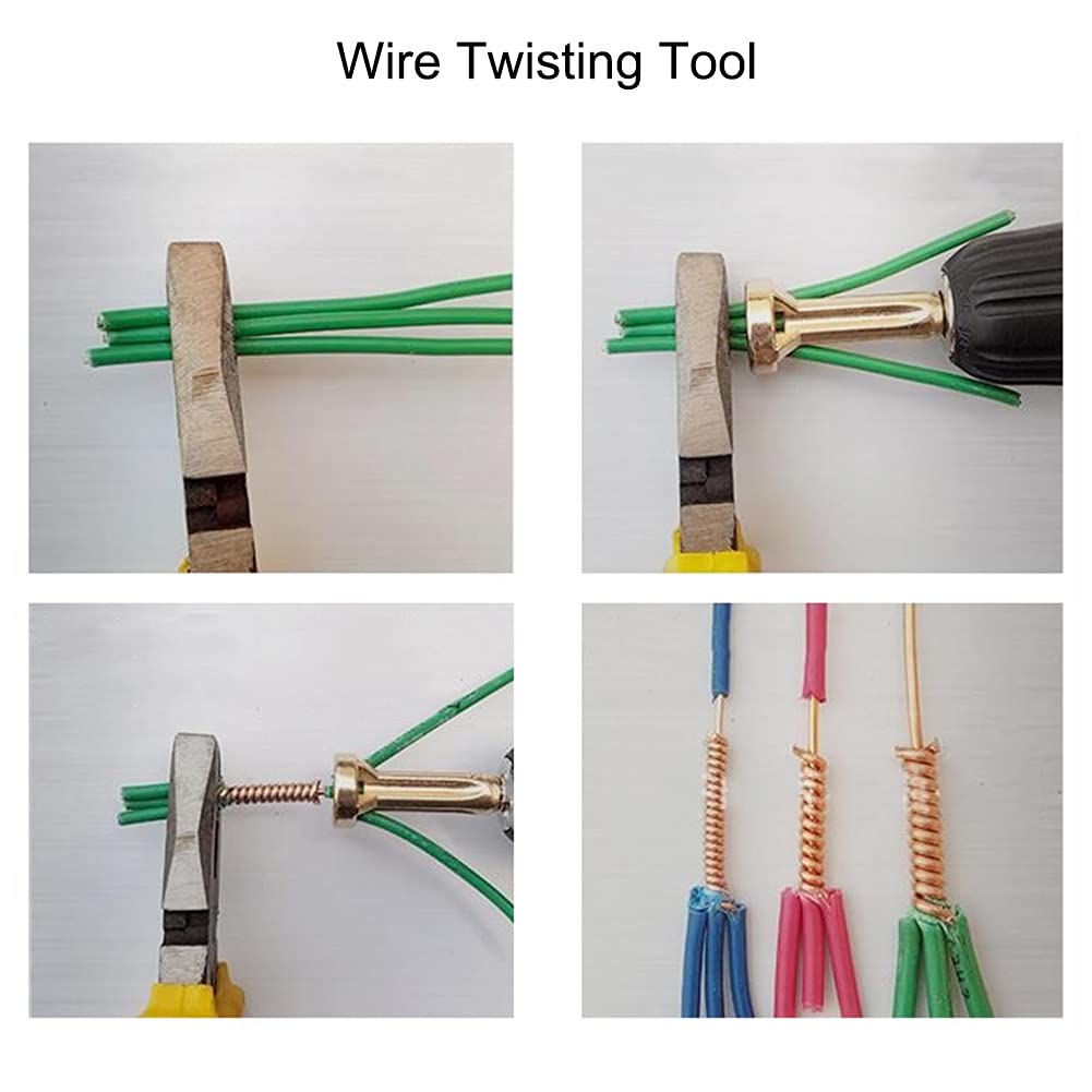 Wire Twisting Tool & Stripper - Quick Connector Twist Wire Tool for 4-6mm² Cables | Power Tool Accessories for Electrical Work | Perfect for DIY Projects, Home Wiring & Professional Electricians