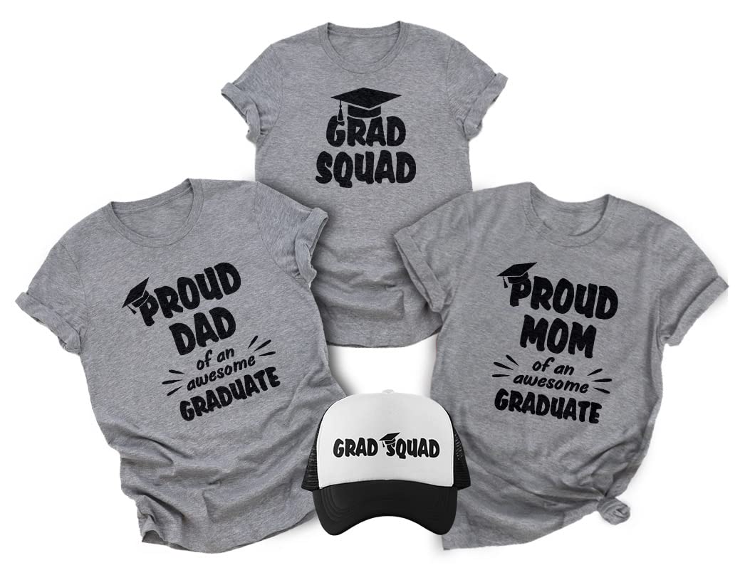 Proud Family Graduation T-Shirts - College Senior Gifts for Class of 2022 - Matching Family Outfits for Graduation Ceremony & Celebration