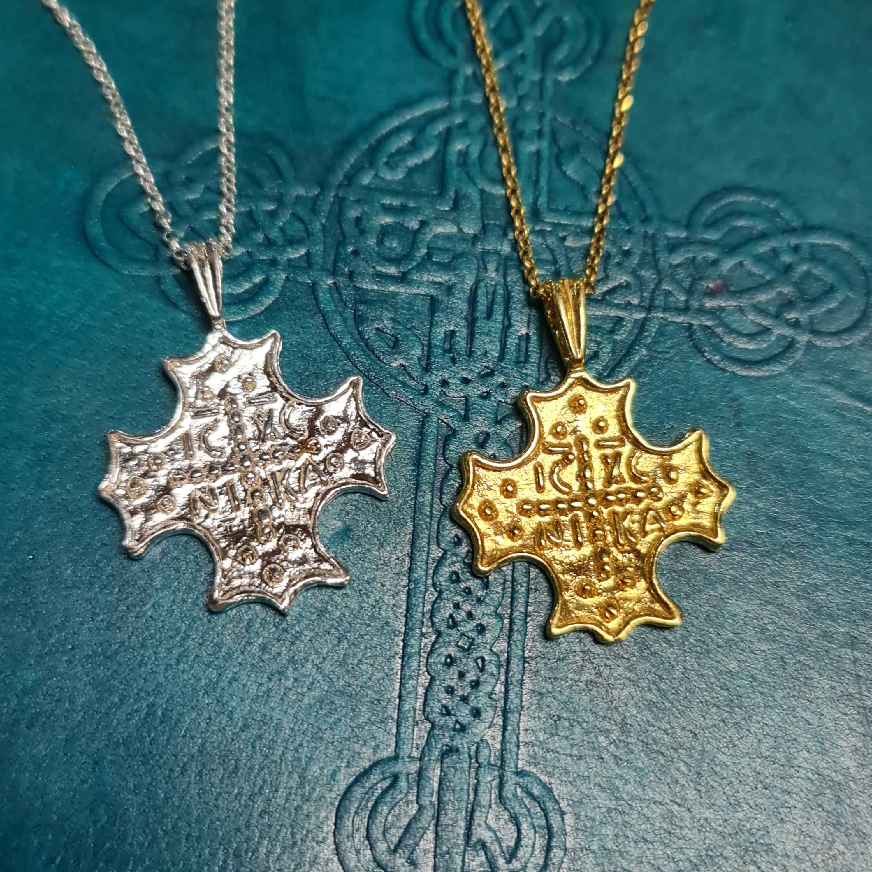 Greek Panayia ICXC NIKA Constantinato Necklace - Religious Orthodox Christian Pendant - Perfect for Baptisms, Weddings & Spiritual Gifts